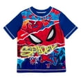 thumbnail image 4 of Marvel Spider-Man UPF 50+ Rash Guard and Swim Trunks Outfit Set Toddler to Big Kid, 4 of 5