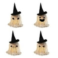 thumbnail image 1 of Decoraciones de Halloween para interiores con luz, repisa decorativa para dormitorio, estatua de Halloween, figura de fantasma de fiesta, fantasma Paquete de 4, 1 of 9