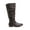 BROWN, variant on Women's Knee High Pull On Fall Weather Winter Riding Boots