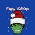 thumbnail image 2 of Men's Marvel Hulk Happy Holidays Portrait  Graphic T-Shirt, 2 of 4