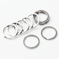 thumbnail image 7 of REGALWOVEN 30mm Silver Tone Metal Flat Split Ring Keyrings Key Chain 10 Pcs Keychain, 7 of 7