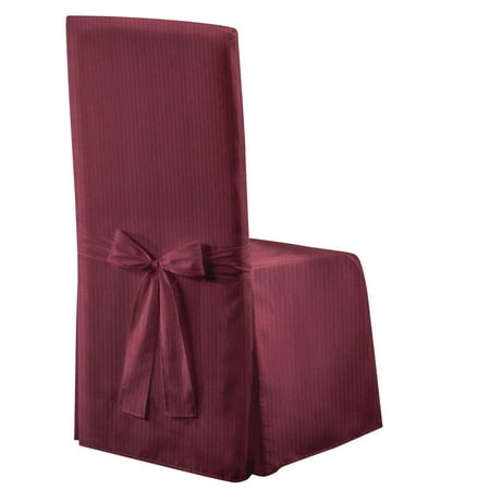 METRO 19" X 18" X 39" DECORATIVE DINING ROOM CHAIR COVER BURGUNDY