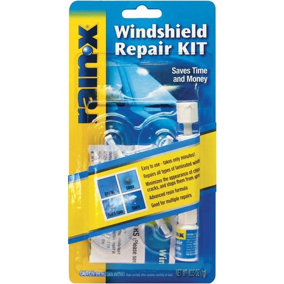 Windshield Repair Kit - Quick and Easy Durable Resin Based Windshield Repair Kit for Chips and Cracks, Good for Round Damage Below 1" in Diameter and Cracks Smaller Than 12" in Length