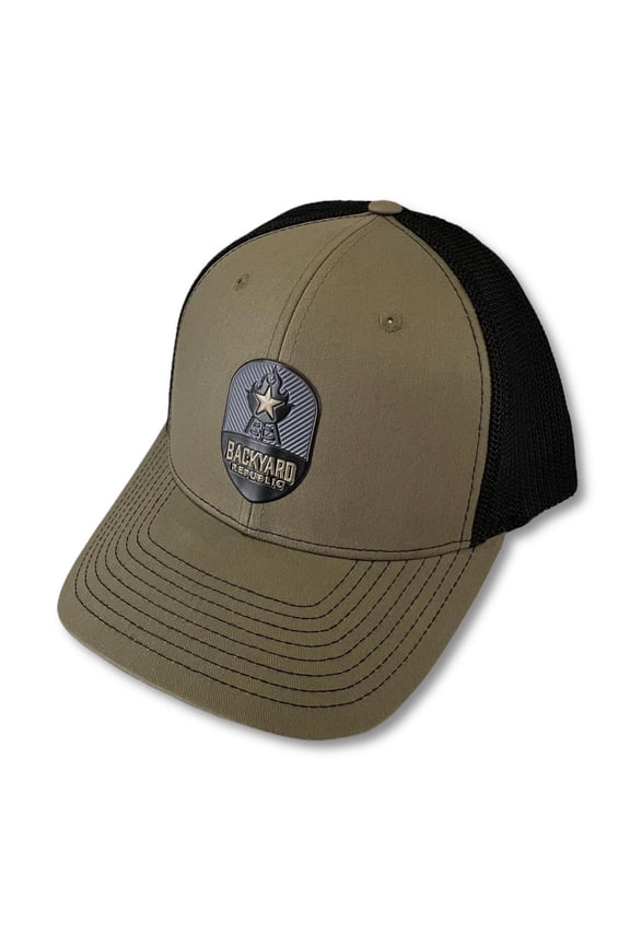 Embossed Emblem Snapback Hat