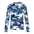 thumbnail image 4 of VBTAPA Mens Long Sleeve Camo T-shirt Colorful Graphic Tees Casual Stylish Tops Lightweight Workout Tee 50 Percent off Deals Today Light Blue XXXL, 4 of 5