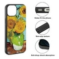 thumbnail image 2 of FINCIBO Soft Rubber Protector Cover Case for Apple iPhone 14 6.1" 2022, Sunflowers Blue By Van Gogh, 2 of 5