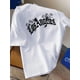 thumbnail image 1 of Camiseta creativa con estampado de letras de Los Ángeles para niño, informal, ligera y cómoda, de manga corta, ropa infantil para verano., 1 of 5