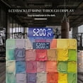 thumbnail image 3 of Bathroom Scale, Highly Accurate Digital Body Scale,Precisely Measures Weight up to 400 lbs-Wall Of Squares Made From Different Colors Of Paint, 3 of 4