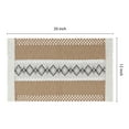 thumbnail image 3 of Unique Bargains Set of 4 Farmhouse Placemats for Dining Table Decor Brown-Black, 3 of 6