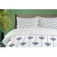 thumbnail image 4 of Ambesonne Eastern Duvet Cover Set, Tulip Flowers, 2-Calking, Red Navy Blue and White, 4 of 7