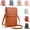 Brown, variant on Anti Theft Leather Bag, 2026 Women's Touch Screen Mobile Phone Messenger Bag with RFID Blocking Card Slots