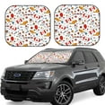 thumbnail image 6 of Kdxio Canada Day Print 2-Piece Sun Shade Front Windshield - Foldable Car Front Window Sunshades For Most Sedans Suv Truck, 6 of 6