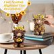 thumbnail image 5 of 2 uds 3D gnomos de vaca escoceses felices con figura de resina de girasol, 5 of 6
