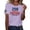 Purple, variant on Women Independence Day T-shirt the 250th Anniversary Shirt for Women of The United States Casual Crew Neck Top Suitable for Celebrating American Anniversaries.
