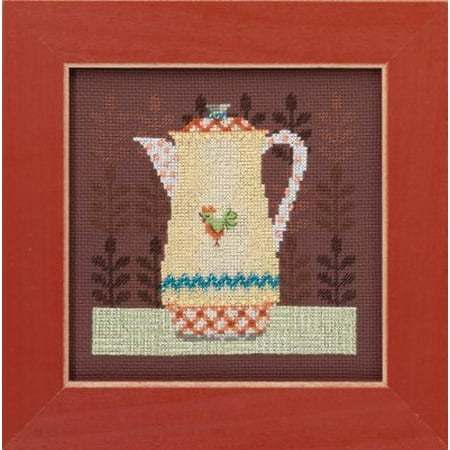 Debbie Mumm Bird - Coffee Server Beaded Counted Cross Stitch Kit Mill Hill 2016 Debbie Mumm Good Coffee & Friends DM301613