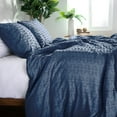 thumbnail image 6 of Southshore Fine Living, Inc. Clipped Jacquard Tufted Duvet Cover King Bedding Set, Bali Light Grey, 6 of 6