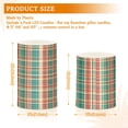 thumbnail image 6 of Yayeee Flameless Candles with Remote Flickering Battery Operated Multi Color Changing, Red Green Tartan Pattern, 6 of 7
