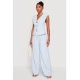thumbnail image 2 of Women's Solid High Waisted Wide Leg Dress Pants with Belt, 2 of 4
