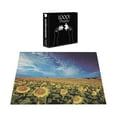 thumbnail image 5 of Ambesonne Sunflower Jigsaw Puzzle, Sunflower Garden Nature, Heirloom-Quality Fun Activity for Family Durable Cardboard, 1000 pcs, Yellow and Blue, 5 of 5