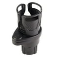 thumbnail image 2 of Sentmoon Car Cup Holder Insert Multifunction Water Cup Seat Carbon Fiber Style Organizer with Ashtray Slot Beverage Holder for Auto Console Use, 2 of 5