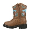 thumbnail image 3 of Roper  Toddler Girls Horse Flowers Floral Round Toe Cowboy   Casual Boots   Mid Calf, 3 of 5