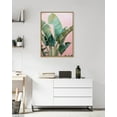 thumbnail image 5 of Kate and Laurel Sylvie Tropic Pink Framed Canvas Wall Art by Alicia Bock, 28x38 Natural, Tropical Plant Photography Art for Wall, 5 of 6