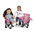 thumbnail image 3 of Emily Rose Doll Accessories Playful Hearts Pink and White Camping Sports Chairs, Fits 14-18 Inch Dolls, 3 of 7