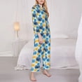 thumbnail image 2 of Bingfone Womens Pajama Sets Circular Print,Long Sleeve Loungewear Pajamas Set-Medium, 2 of 8