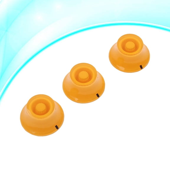 SHINYPASING 3Pcs Electric Guitar Volume Control Knob Acrylic Plastic Round Shape For Tone Adjustment And
