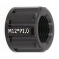 thumbnail image 5 of YAAQII for Bicycle Thru Axle Nut M12x1.0mm Aluminum Alloy Hub Shaft Cap Replacement Part for 12/15mm Axles Bike Accessory Black 19x14mm, 5 of 8