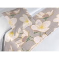 thumbnail image 3 of Japanese Boho Bed Runner Set, Springtime Vibe Modern Minimalist Drawn Sakura Flowers Vintage Art, Decorative Bedding Scarf & a Pillow Sham for Hotels Homes, Twin, Pale Purpleblue Blush, by Ambesonne, 3 of 3