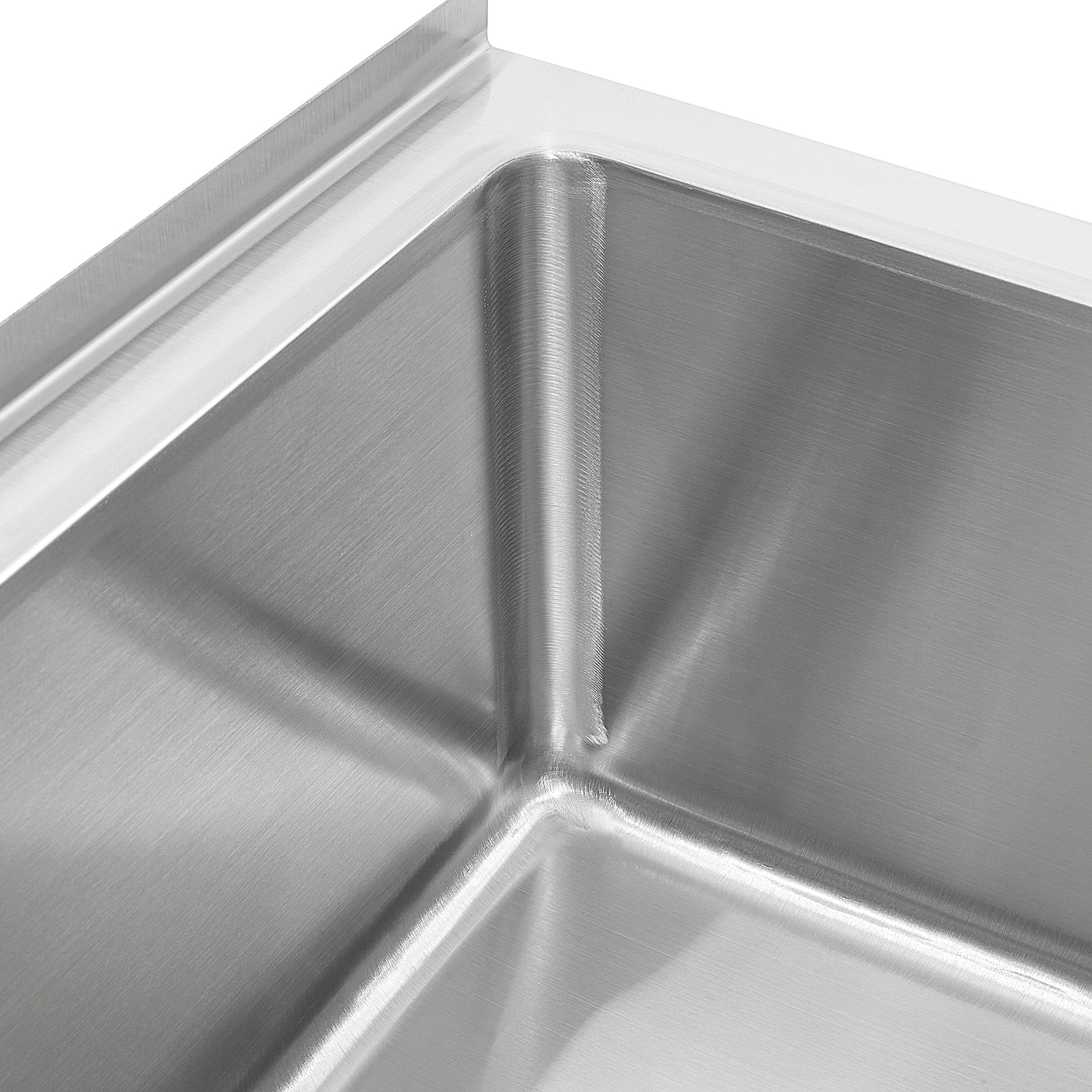 GRIDMANN 24" x 24" x 13" NSF Commercial Stainless Steel Floor Mop Sink with Backsplash