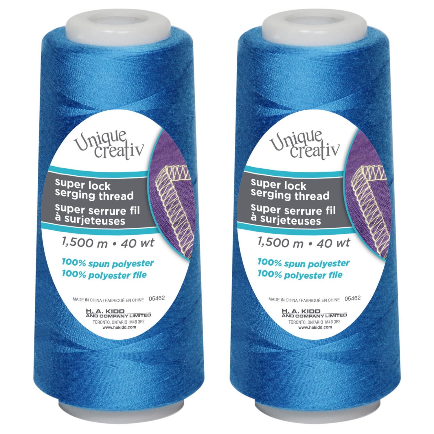 UNIQUE CREATIV TRULOCK Serging Thread — 100% Polyester, 40 wt