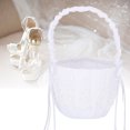 thumbnail image 4 of Wedding Basket, Basket Gift Quiet Elegant Ribbon Basket, Decoration for Wedding Props Friends Home ANGGREK Otros, 4 of 8