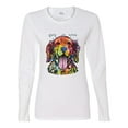 thumbnail image 2 of Wild Bobby Dean Russo Golden Retriever Is Love Dog Is Love Dog Lover Women Graphic Long Sleeve Tee, White, Medium, 2 of 5
