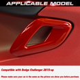 thumbnail image 4 of x xotic tech Interior Door Handle Cover Trim Compatible with Dodge Challenger 2015-up Accessories Decoration 2Pcs/Set (Glossy Red), 4 of 9