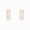 Rose Gold Vermeil Plated Silver, variant on 925 Sterling Silver Baguette Diamond Bar Stud Earrings for Women, 1/20 Ct