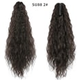 thumbnail image 4 of Peluca Peluca de cola de caballo con ondas de agua, extensión de cabello con clip de fibra sintética para mujer, 1 pieza Rkxzt, 4 of 7