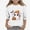 B White, variant on DJDLJWCJ Girls 3/11 Sleeve Halloween Shirt Kids Casual Crewneck Graphic Blouses for Halloween Black Size 7