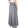 thumbnail image 3 of Women's Ultra Soft Lightweight Denim Fit and Flare A-Line Maxi Skirt, 3 of 6