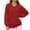 Red A, variant on Enjoytime Women's Sweatshirt Fall Winter Solid Color V-Neck Tops Fashion Casual Long Sleeve Pullover Sweatshirts Yellow M