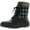 Black, variant on Womens Ice Queen Graphic Round Toe Duck Winter Ankle Boots