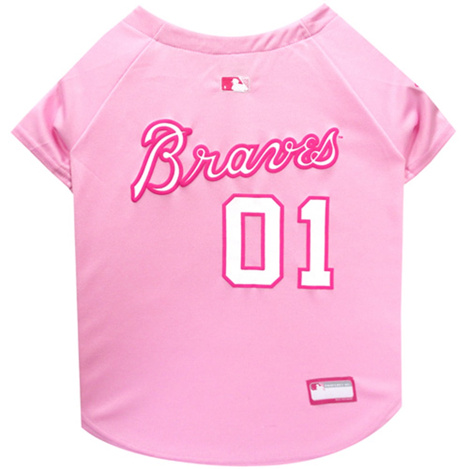 pink braves jersey