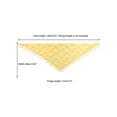 thumbnail image 3 of INSPIRE CHIC Lace Rose Floral Mantilla Scarves, Tassel Mesh Triangle Shawl, Chapel Head Covering Mass Bridal Veils 55.1x18.9" Yellow, 3 of 5