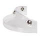 thumbnail image 4 of Visera para casco de motocicleta Shamjiam con 3 protectores retro a presión transparente, 4 of 7