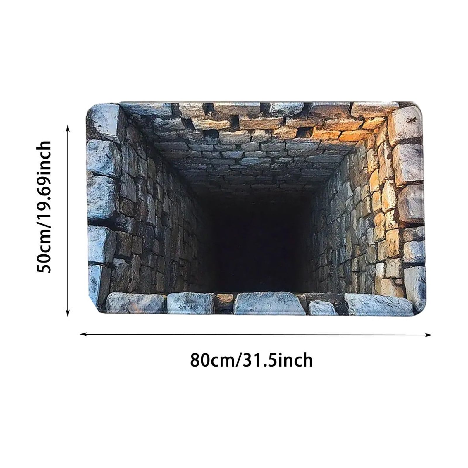 3D Optical Illusion Doormat, Super Absorbent & Non- Front Door Mat for Outside Entrance, Mud Bath Design Rug for Bathroom, Kitchen, and Home Decor