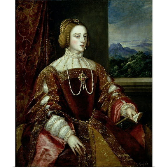 Great BIG Canvas | Rolled Poster Print entitled Portrait of the Empress Isabella of Portugal, 1548