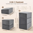 thumbnail image 5 of AMTPM Foot Rest for Under Desk, High-Density Foam Footrest with 3 Adjustable Heights for Car,Home and Office to Relieve Back,Lumbar,Knee Pain, 5 of 11