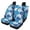 Hawaiian Flowers Blue, variant on Qpednta Car Seat Cover Auto Accessories Interior 4Pcs, Anti Slip Hawaiian Flowers Blue Front Seat Protector Car Seat Rear Split Bench Cover Universal Fit Most Cars,SUV, Trucks