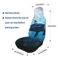thumbnail image 6 of Haiem Ocean Dolphin Fish School Printed Car Seat Covers Set of 2, Universal Fit Car Seat Covers,Protective Seat Covers,Comfortable Car Seat Covers, Easy Installation Seat Covers, 6 of 9